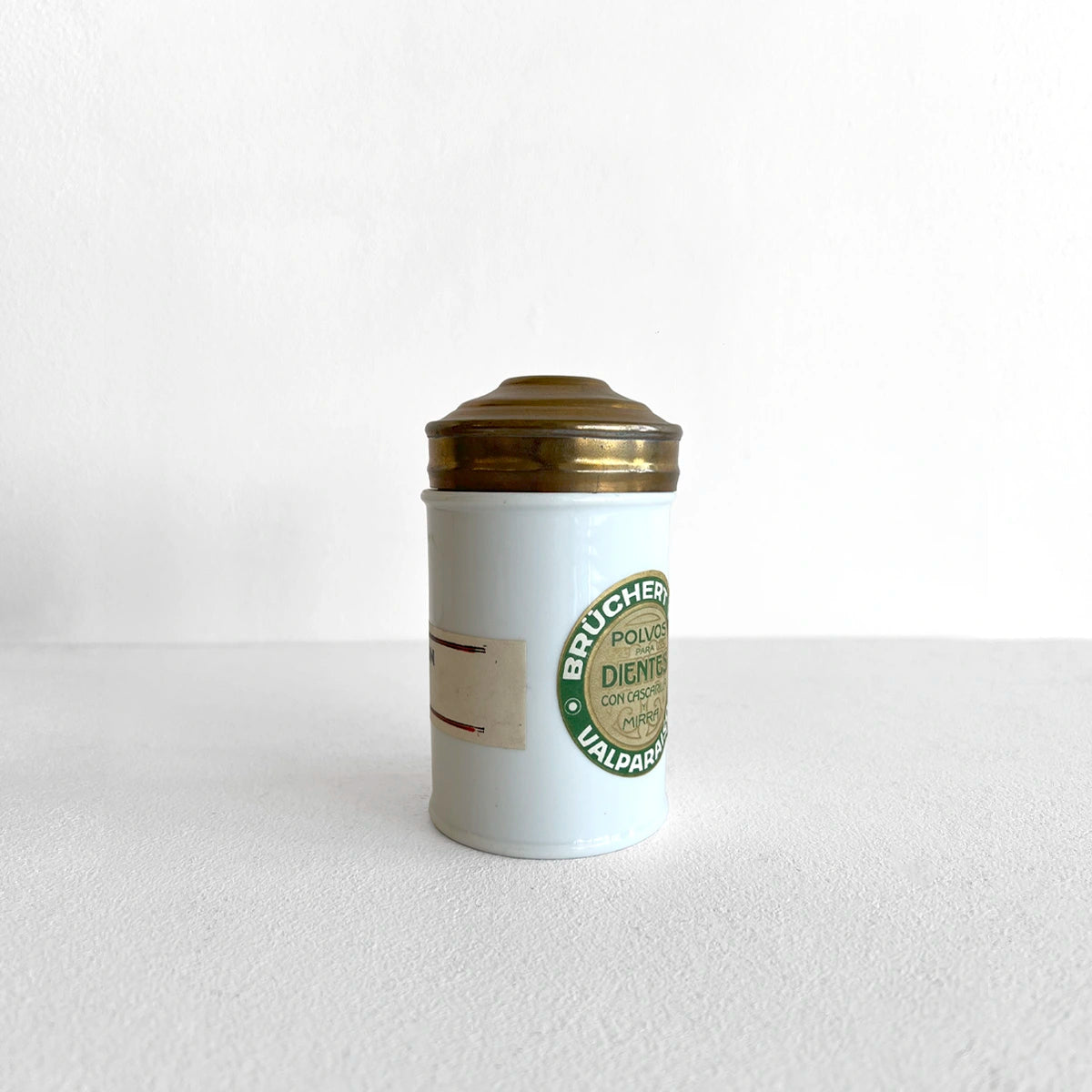 Número37 Frasco farmacéutico de porcelana "Polvos para dientes" antigüedad decoración