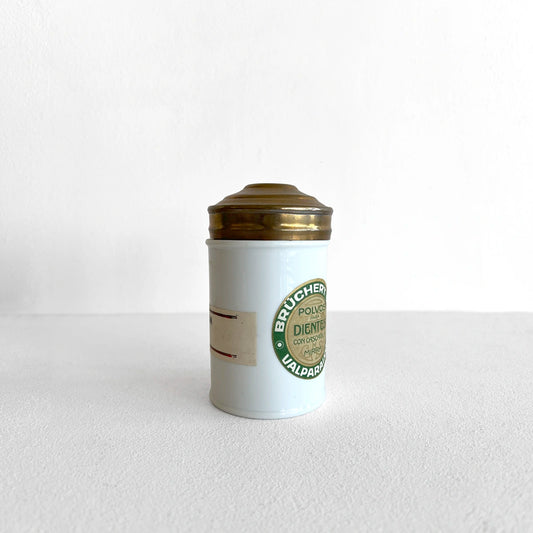 Número37 Frasco farmacéutico de porcelana "Polvos para dientes" antigüedad decoración