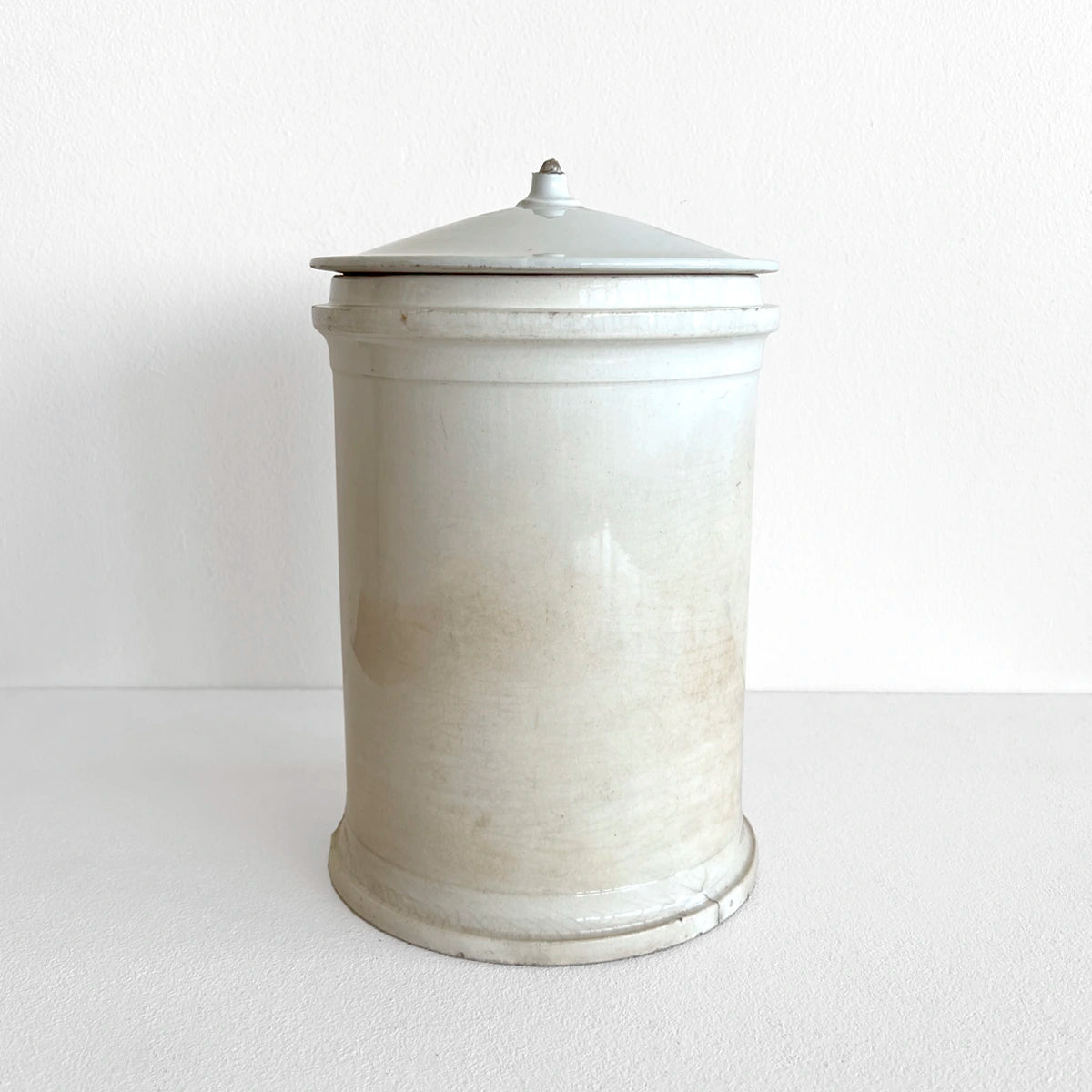 Número37 Frasco farmacéutico de porcelana grande, circa 1910 antigüedades decoración