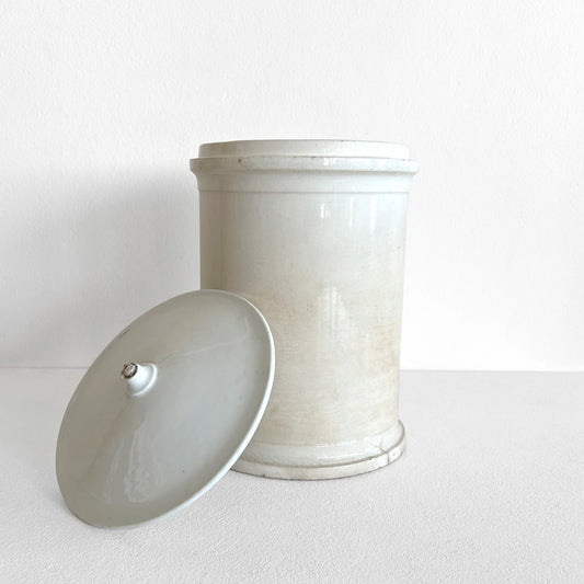 Número37 Frasco farmacéutico de porcelana grande, circa 1910 antigüedades decoración