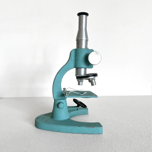 Número37 Microscopio de fierro, ca. 1960 antigüedad decoración