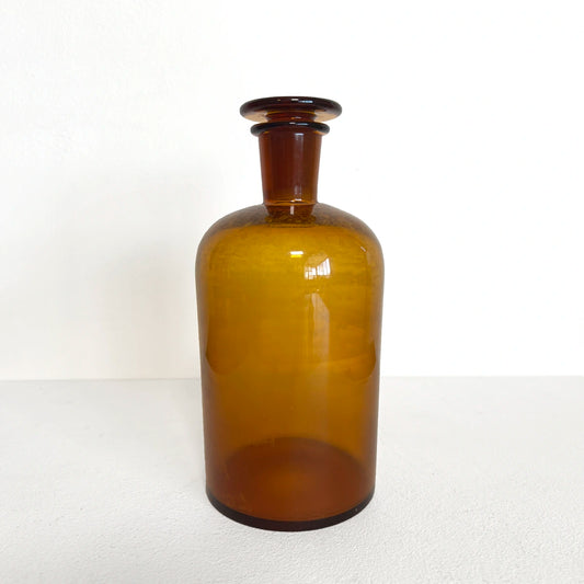 Número37 botella farmacia ámbar antigüedades medicina