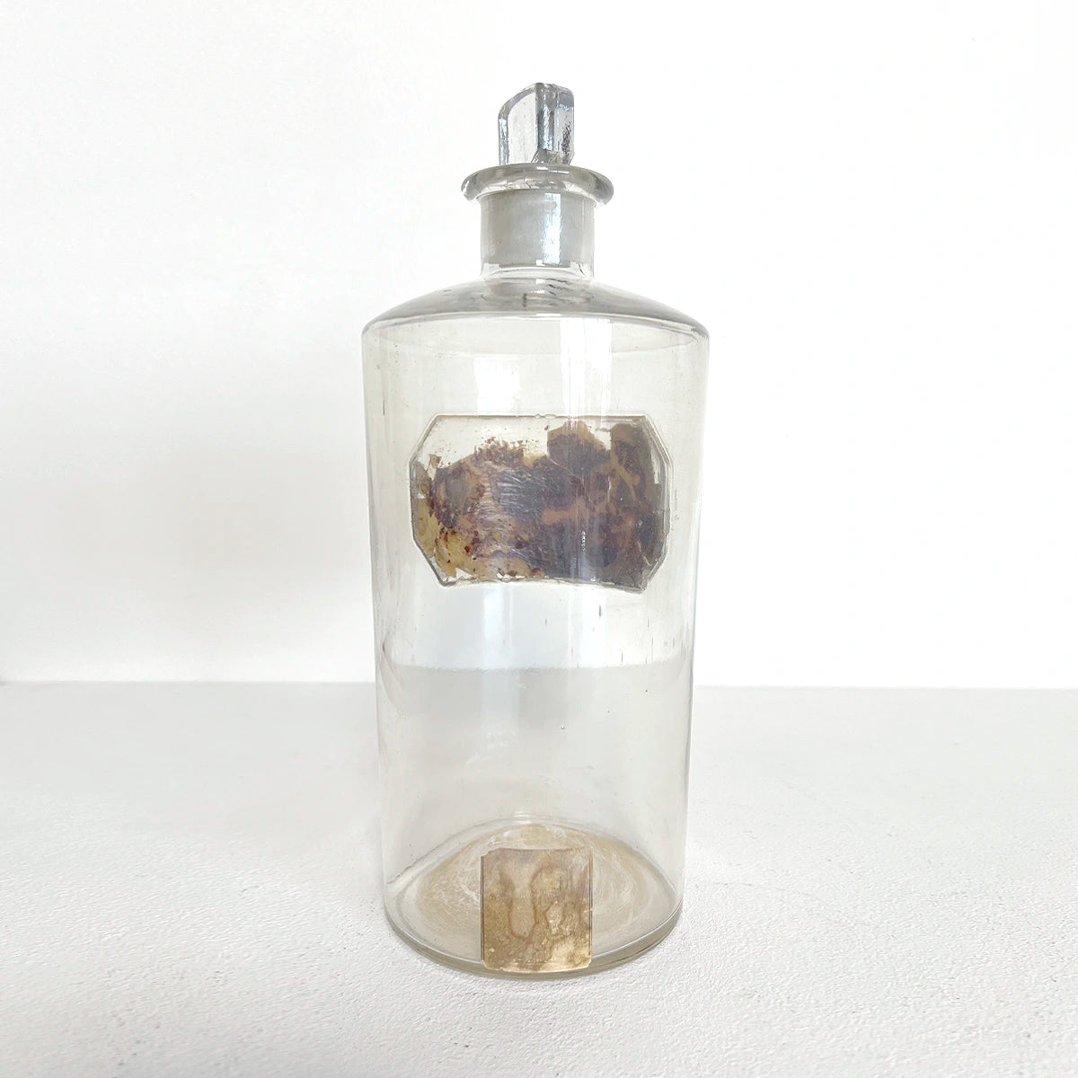 Numero 37 Botella farmacéutica de vidrio "Vini Meth" Antigüedad Médica