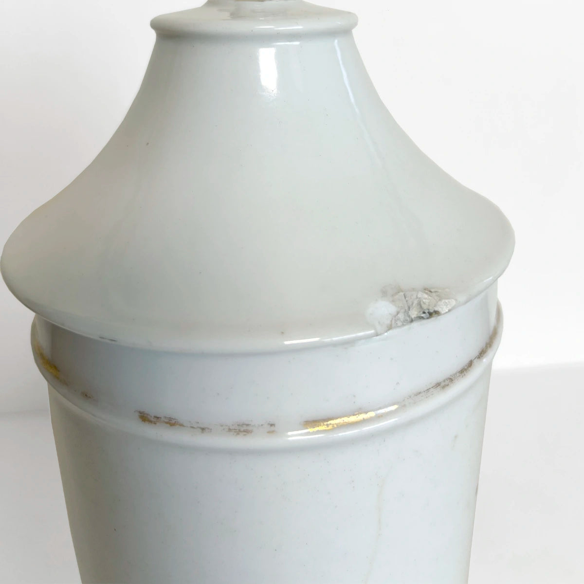 Número37 Frasco farmacéutico de porcelana "Borrag", ca. 1900 antigüedad decoración